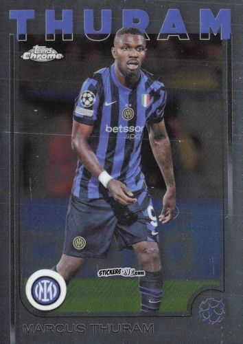 Figurina Marcus Thuram - Chrome Uefa Club Competitions 2024-2025 n. 111 - Topps