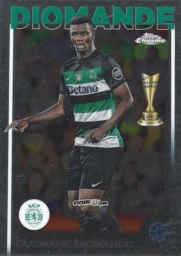 Cromo Ousmane Diomande - Chrome Uefa Club Competitions 2024-2025 n. 122 - Topps