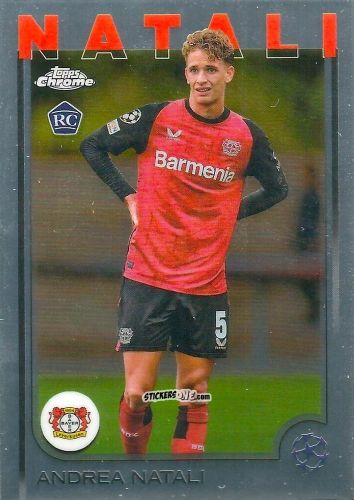 Figurina Andrea Natali - Chrome Uefa Club Competitions 2024-2025 n. 128 - Topps