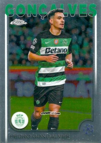 Figurina Pedro Goncalves - Chrome Uefa Club Competitions 2024-2025 n. 134 - Topps