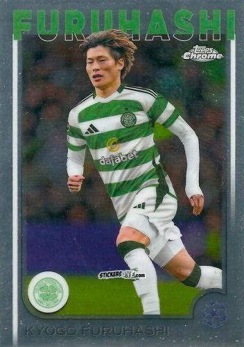 Figurina Kyogo Furuhashi - Chrome Uefa Club Competitions 2024-2025 n. 140 - Topps