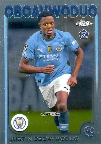 Figurina Justin Oboavwoduo - Chrome Uefa Club Competitions 2024-2025 n. 144 - Topps