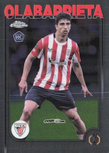 Cromo Aingeru Olabarrieta - Chrome Uefa Club Competitions 2024-2025 n. 146 - Topps