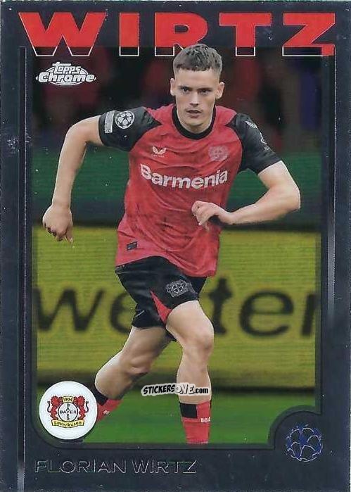 Figurina Florian Wirtz - Chrome Uefa Club Competitions 2024-2025 n. 150 - Topps