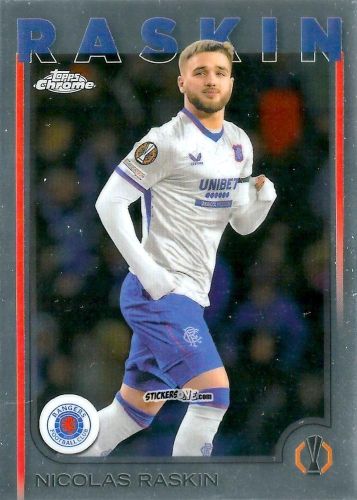 Sticker Nicolas Raskin - Chrome Uefa Club Competitions 2024-2025 n. 155 - Topps