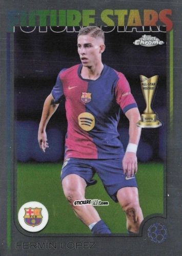 Sticker Fermin Lopez - Chrome Uefa Club Competitions 2024-2025 n. 162 - Topps