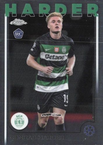 Sticker Conrad Harder - Chrome Uefa Club Competitions 2024-2025 n. 177 - Topps