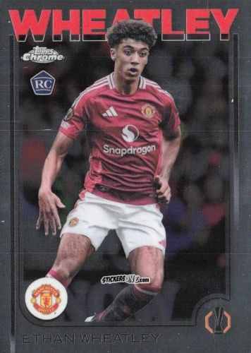 Figurina Ethan Wheatley - Chrome Uefa Club Competitions 2024-2025 n. 180 - Topps