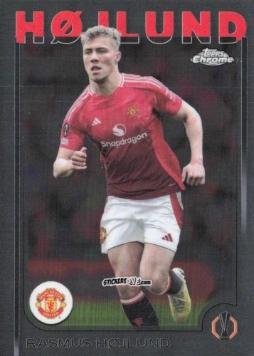 Cromo Rasmus Hojlund - Chrome Uefa Club Competitions 2024-2025 n. 184 - Topps