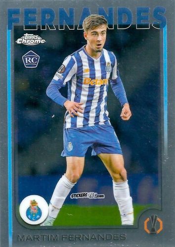 Sticker Martim Fernandes - Chrome Uefa Club Competitions 2024-2025 n. 187 - Topps