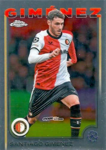 Cromo Santiago Gimenez - Chrome Uefa Club Competitions 2024-2025 n. 189 - Topps