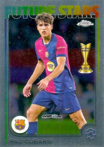 Cromo Pau Cubarsi - Chrome Uefa Club Competitions 2024-2025 n. 196 - Topps