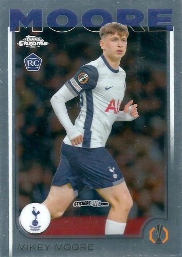 Sticker Mikey Moore - Chrome Uefa Club Competitions 2024-2025 n. 199 - Topps