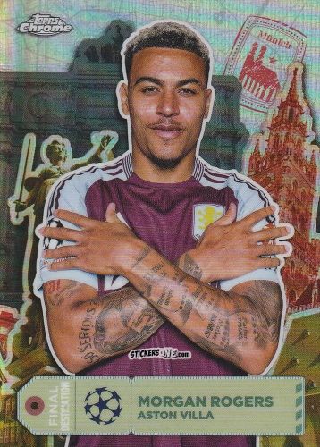 Sticker Morgan Rogers - Chrome Uefa Club Competitions 2024-2025 n. FD-14 - Topps