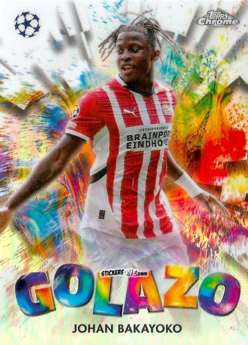 Figurina Johan Bakayoko - Chrome Uefa Club Competitions 2024-2025 n. GZ-2 - Topps