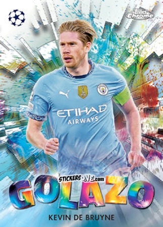 Figurina Kevin De Bruyne - Chrome Uefa Club Competitions 2024-2025 n. GZ-29 - Topps