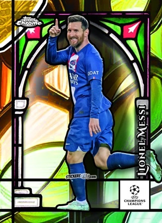 Sticker Lionel Messi - Chrome Uefa Club Competitions 2024-2025 n. G-6 - Topps