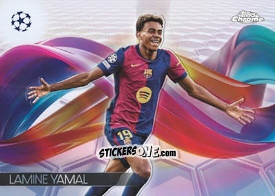 Cromo Lamine Yamal - Chrome Uefa Club Competitions 2024-2025 n. H-2 - Topps