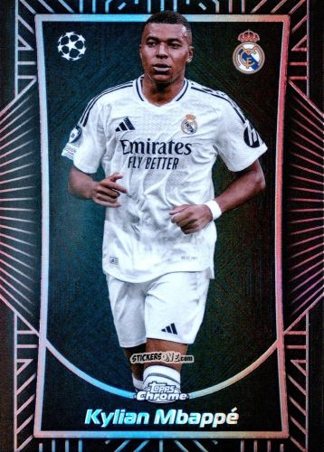 Figurina Kylian Mbappe - Chrome Uefa Club Competitions 2024-2025 n. SE-14 - Topps