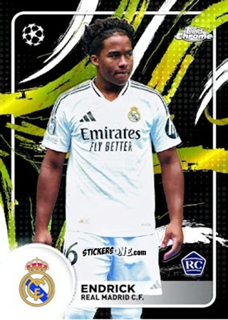 Cromo Endrick - Chrome Uefa Club Competitions 2024-2025 n. SB-1 - Topps