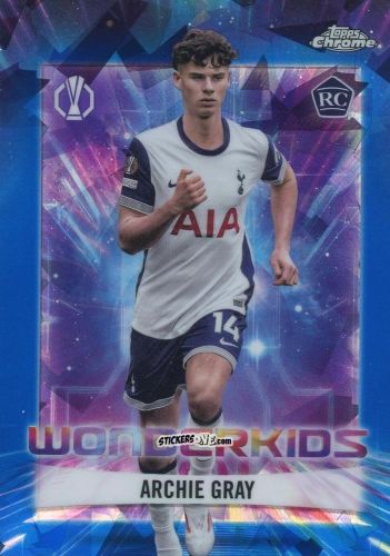Sticker Archie Gray - Chrome Uefa Club Competitions 2024-2025 n. WK-5 - Topps