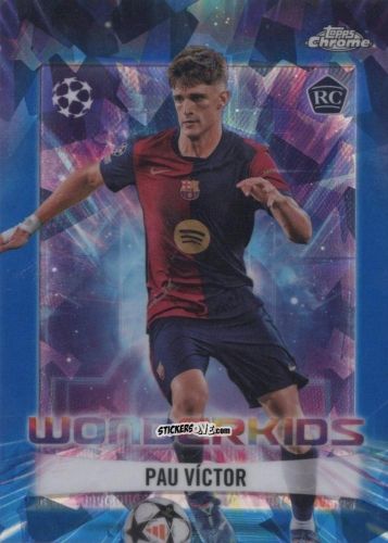Figurina Pau Victor - Chrome Uefa Club Competitions 2024-2025 n. WK-6 - Topps