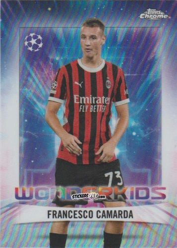 Cromo Francesco Camarda - Chrome Uefa Club Competitions 2024-2025 n. WK-14 - Topps