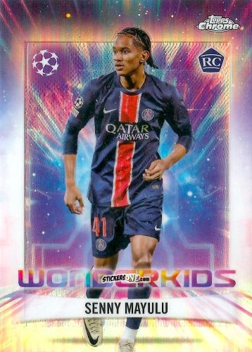 Cromo Senny Mayulu - Chrome Uefa Club Competitions 2024-2025 n. WK-15 - Topps