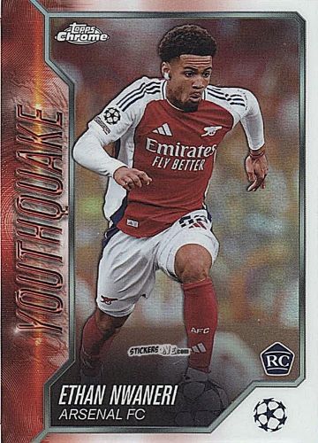 Cromo Ethan Nwaneri - Chrome Uefa Club Competitions 2024-2025 n. YQ-12 - Topps