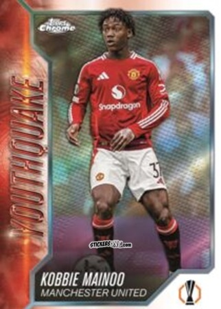 Figurina Kobbie Mainoo - Chrome Uefa Club Competitions 2024-2025 n. YQ-17 - Topps