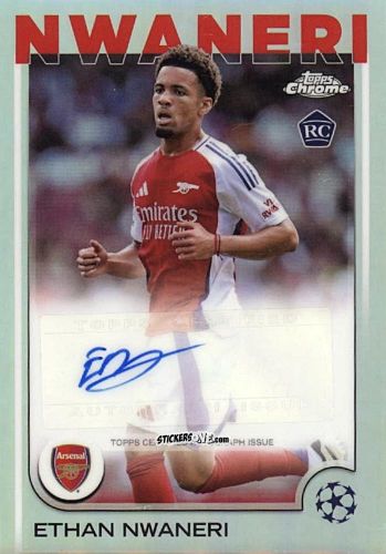 Cromo Ethan Nwaneri - Chrome Uefa Club Competitions 2024-2025 n. CA-EN - Topps