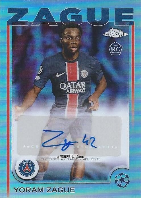 Cromo Yoram Zague - Chrome Uefa Club Competitions 2024-2025 n. CA-YZ - Topps