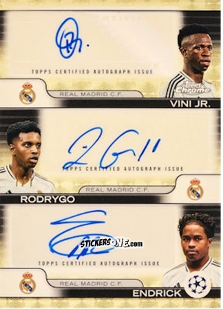 Cromo Rodrygo / Endrick / Vini Jr. - Chrome Uefa Club Competitions 2024-2025 n. TA-BRA - Topps