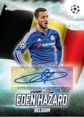 Figurina Eden Hazard - Chrome Uefa Club Competitions 2024-2025 n. GLA-EH - Topps