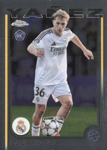Figurina Daniel Yanez - Chrome Uefa Club Competitions 2024-2025 n. 66 - Topps