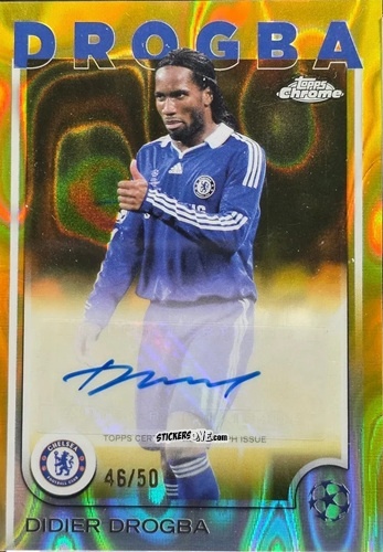 Figurina Didier Drogba - Chrome Uefa Club Competitions 2024-2025 n. CA-DD - Topps