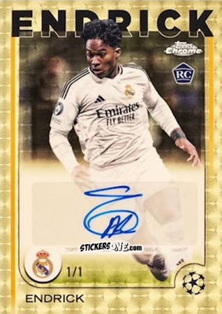 Cromo Endrick - Chrome Uefa Club Competitions 2024-2025 n. CA-E - Topps