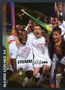Sticker 28-5-2005 Lyon-Nice 0-0 - SuperFoot 2005-2006 - Panini