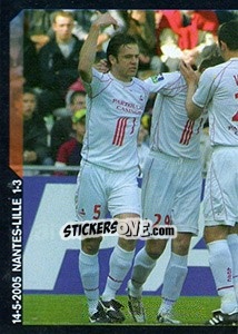 Sticker 14-5-2005 Nantes-Lille 1-3 - SuperFoot 2005-2006 - Panini