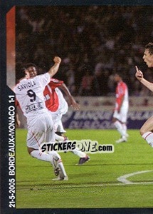 Cromo 21-5-2005 Bordeaux-Monaco 1-1 - SuperFoot 2005-2006 - Panini