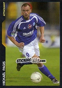 Sticker Mickaël Pagis - SuperFoot 2005-2006 - Panini