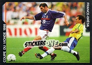 Sticker France-Brésil - SuperFoot 2005-2006 n. 155 - Panini