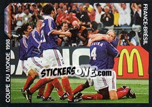 Sticker France-Brésil - SuperFoot 2005-2006 n. 157 - Panini