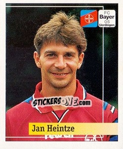 Sticker Jan Heintze - German Football Bundesliga 1994-1995. Final phase - Panini