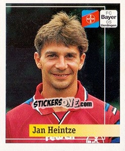 Sticker Jan Heintze - German Football Bundesliga 1994-1995. Final phase n. 186 - Panini