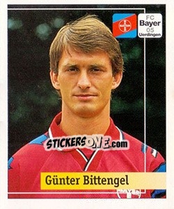 Cromo Günter Bittengel - German Football Bundesliga 1994-1995. Final phase - Panini
