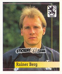 Sticker Rainer Berg - German Football Bundesliga 1994-1995. Final phase - Panini