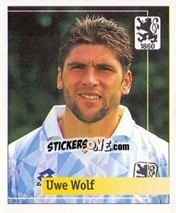 Cromo Uwe Wolf - German Football Bundesliga 1994-1995. Final phase n. 194 - Panini