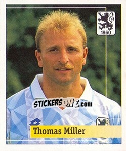 Sticker Thomas Miller - German Football Bundesliga 1994-1995. Final phase - Panini