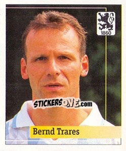 Cromo Bernd Trares - German Football Bundesliga 1994-1995. Final phase - Panini